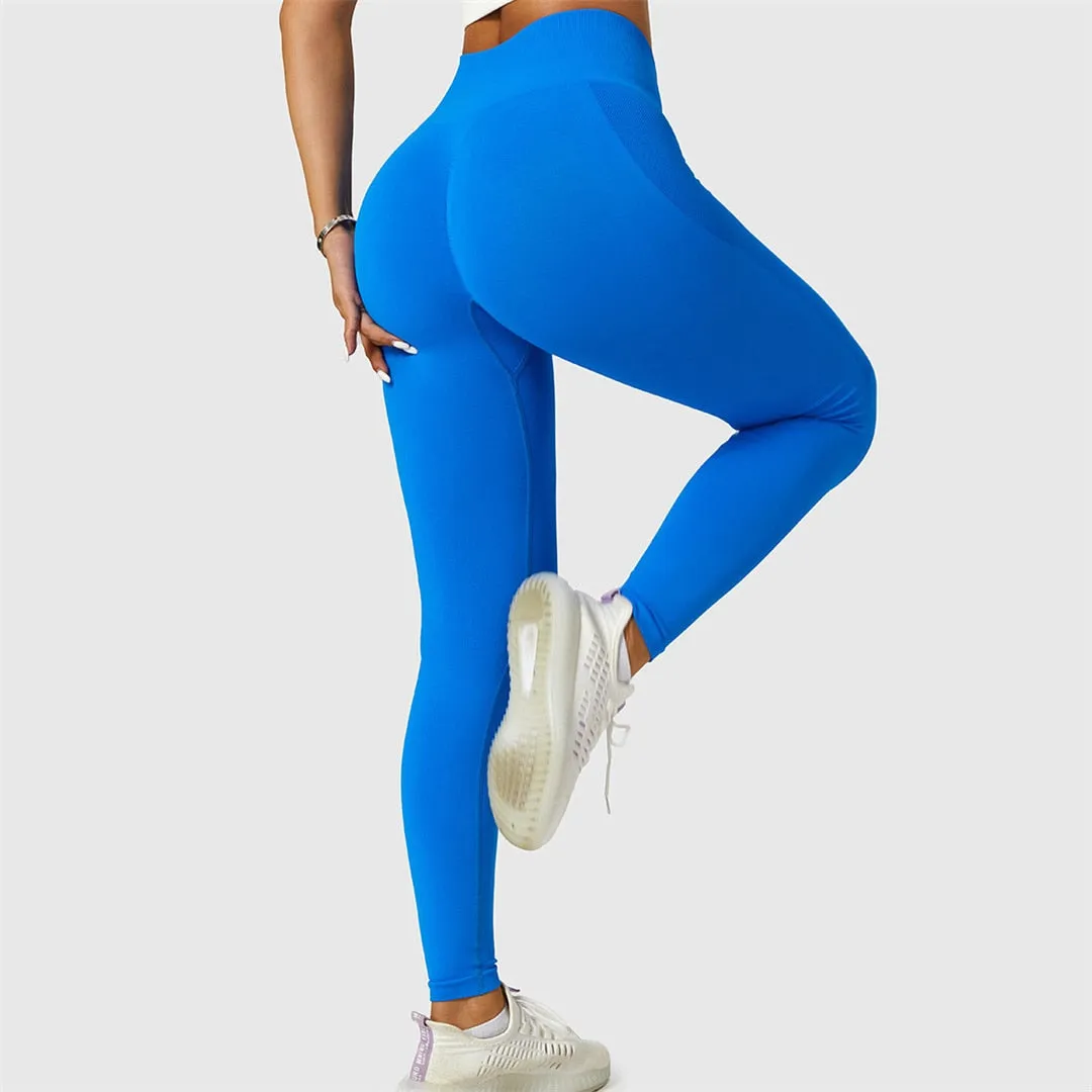 Seamless Yoga Pants Sports Leggings Women High Waist Pants Push Up Workout Running Gym Fitness Sexy Leggings Sportwear A089