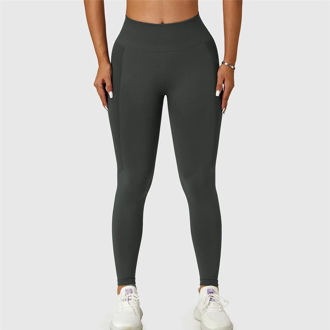 Seamless Yoga Pants Sports Leggings Women High Waist Pants Push Up Workout Running Gym Fitness Sexy Leggings Sportwear A089