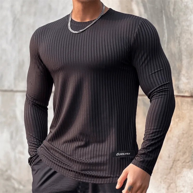 Sports Quick Dry Men's Long Sleeve T-Shirt for the Gym - SF1113