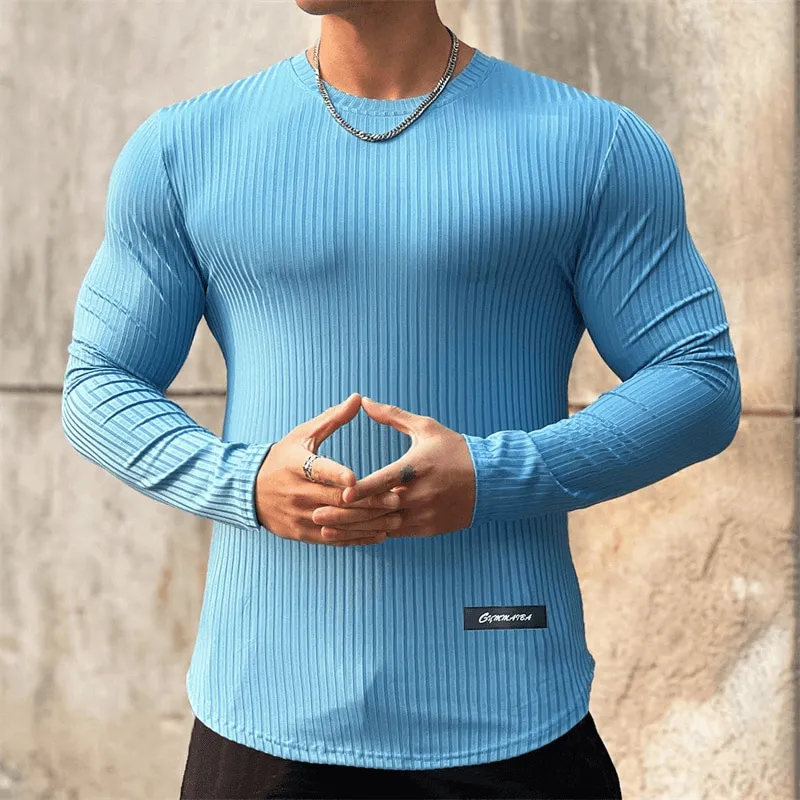 Sports Quick Dry Men's Long Sleeve T-Shirt for the Gym - SF1113