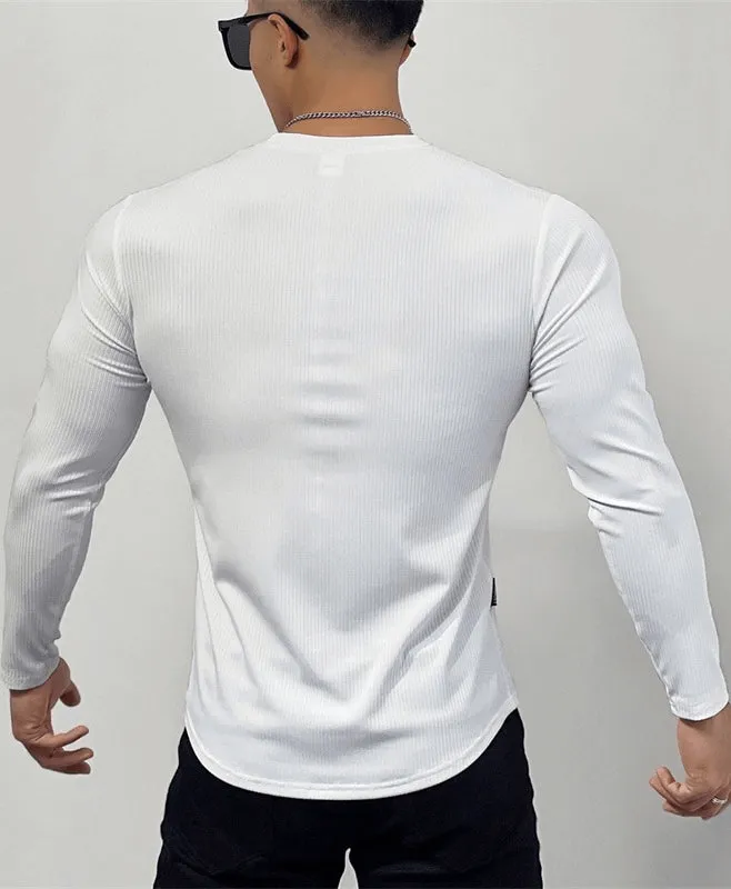 Sports Quick Dry Men's Long Sleeve T-Shirt for the Gym - SF1113