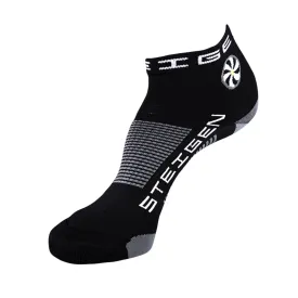 Steigen Running 1/4 Crew Socks - Black