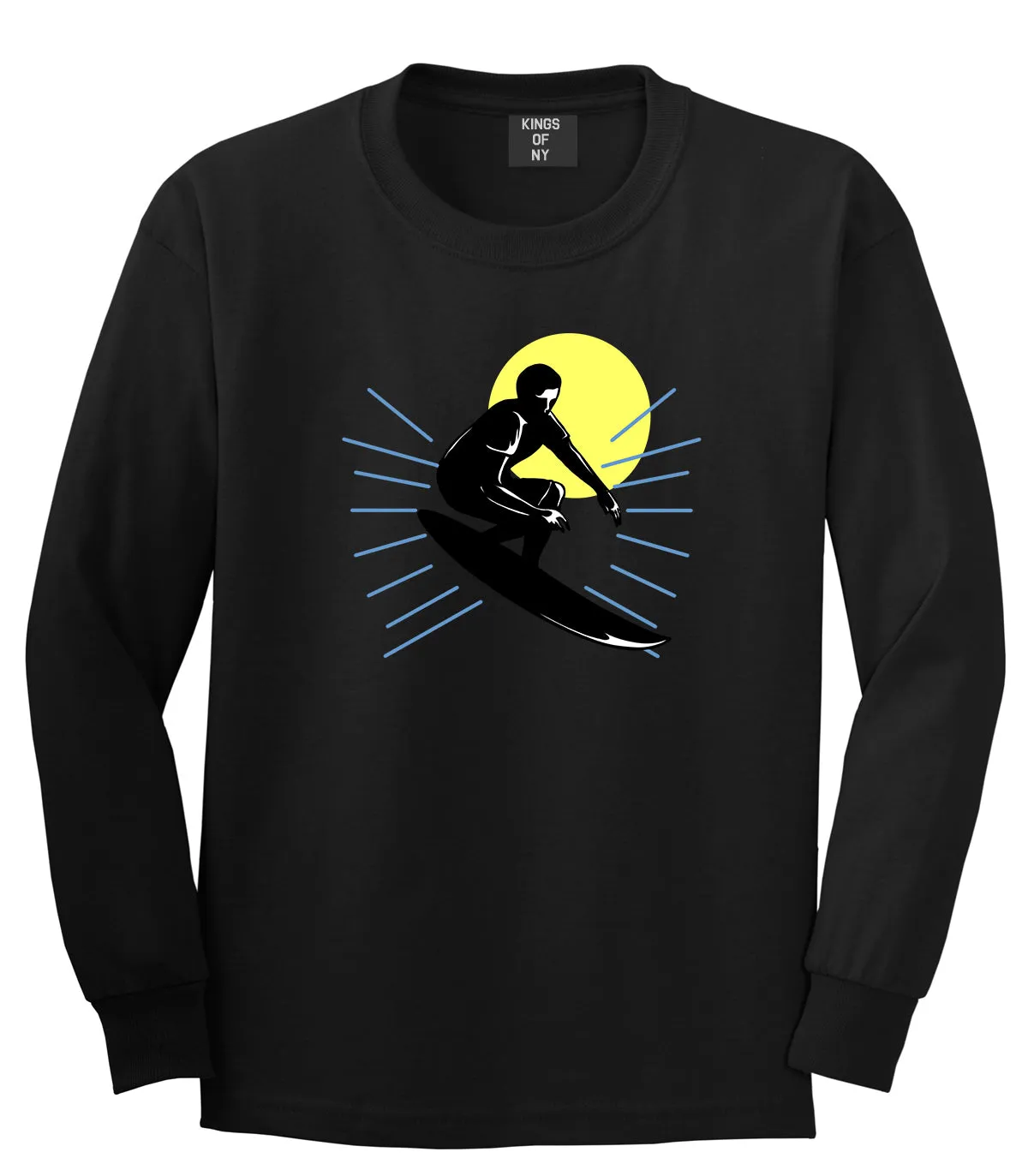 Surfing Surfer Mens Long Sleeve T-Shirt