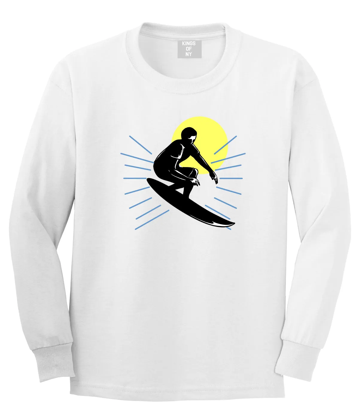 Surfing Surfer Mens Long Sleeve T-Shirt