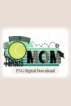 Tennis Mom PNG Sublimation Design