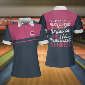 This Princess Wears Bowling Shoes Womens Bowling Shirt, Short Sleeve Women Polo Shirt Coolspod