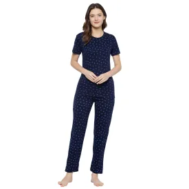 Vimal Jonney Dark Blue Women's Night Suit