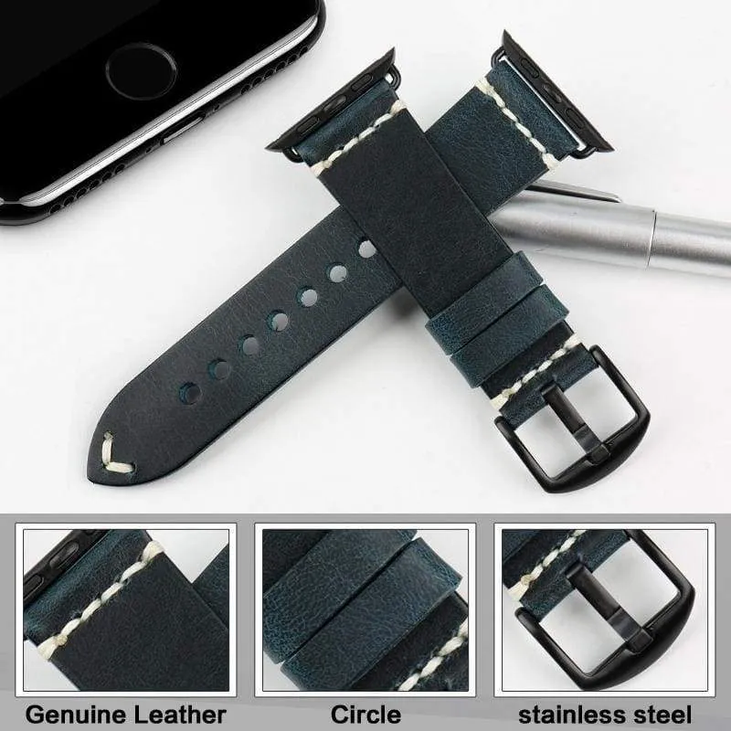 Vintage Greased Leather Fashion Bracelet Watchband Series