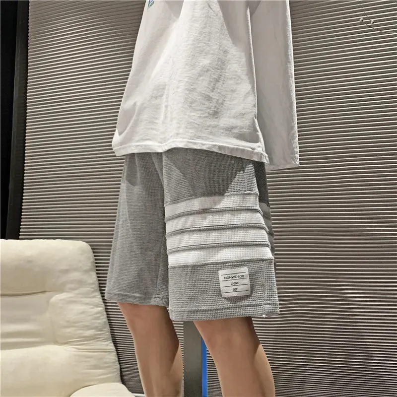 Wiaofellas  -  Emo Summer Men Fashion Streetwear Retro Sports Gym Shorts Jogging Hip Hop Basketball Skateboard Alt Fairy Grunge Running Clothes