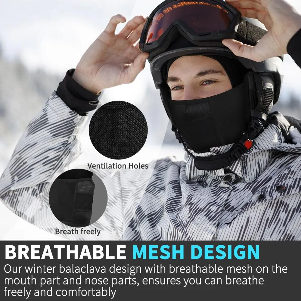 Winter Sport Cycling Cap Bike Full Face Cover Neck Warmer Men Women Scarf Ski Bicycle Motorcycle Fleece Head Cap Hat