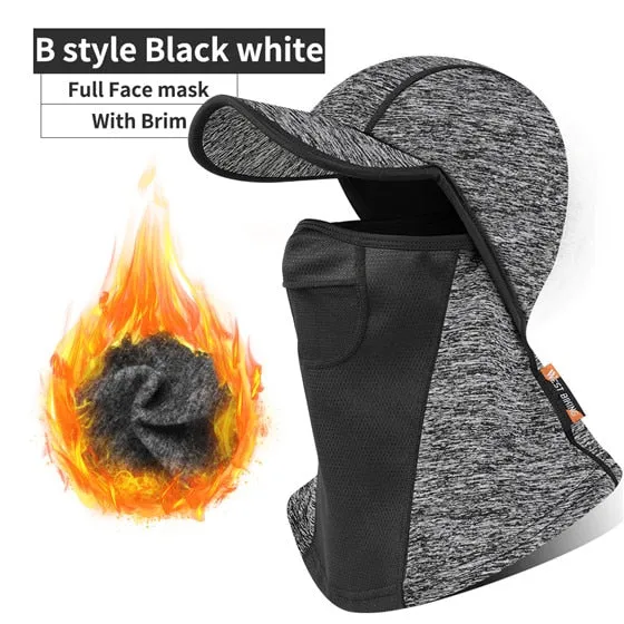 Winter Sport Cycling Cap Bike Full Face Cover Neck Warmer Men Women Scarf Ski Bicycle Motorcycle Fleece Head Cap Hat