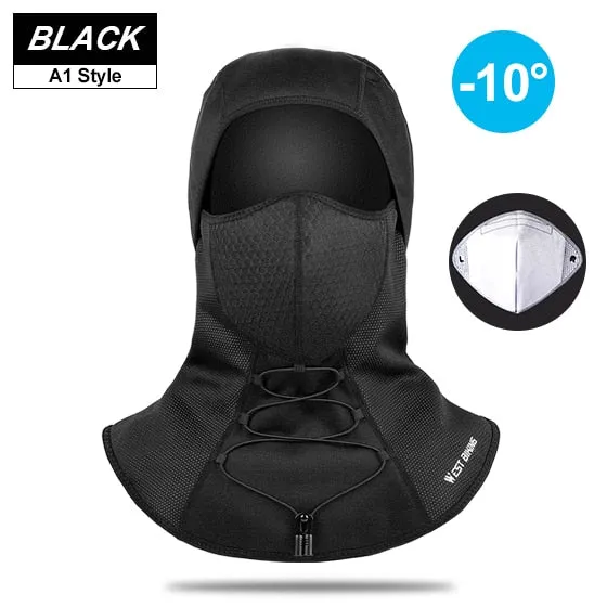 Winter Sport Cycling Cap Bike Full Face Cover Neck Warmer Men Women Scarf Ski Bicycle Motorcycle Fleece Head Cap Hat