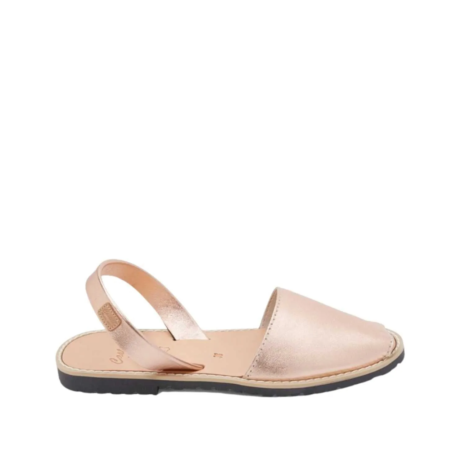 Women Standard Metallic Menorcan Sandal In Leather- Madona 1056 Metallic