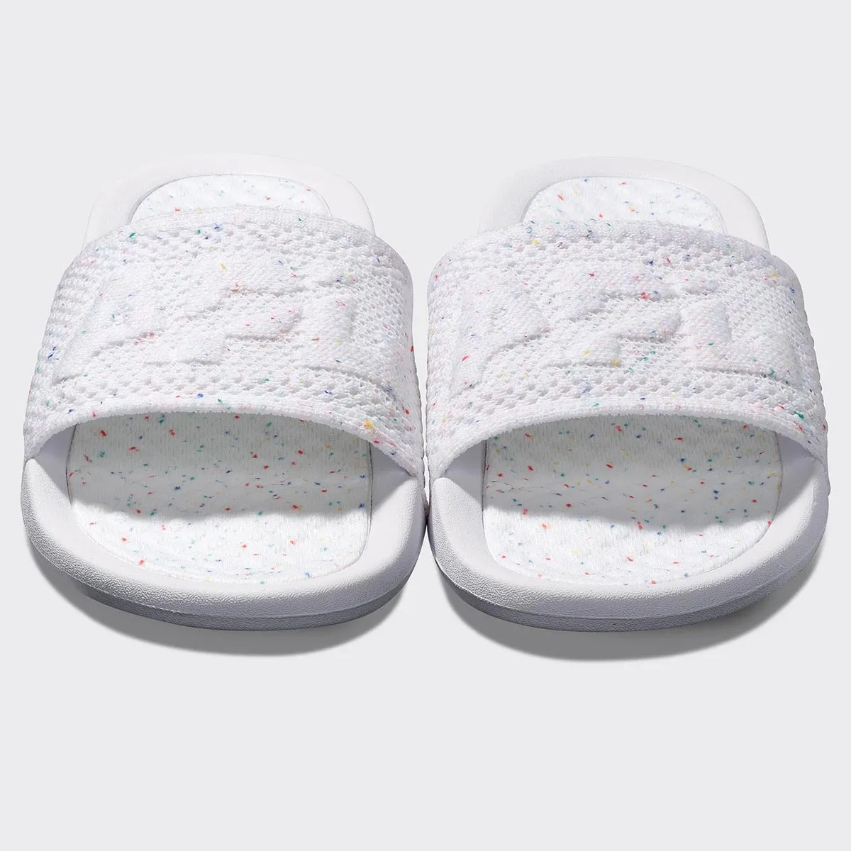 Women's Big Logo TechLoom Slide White / Confetti