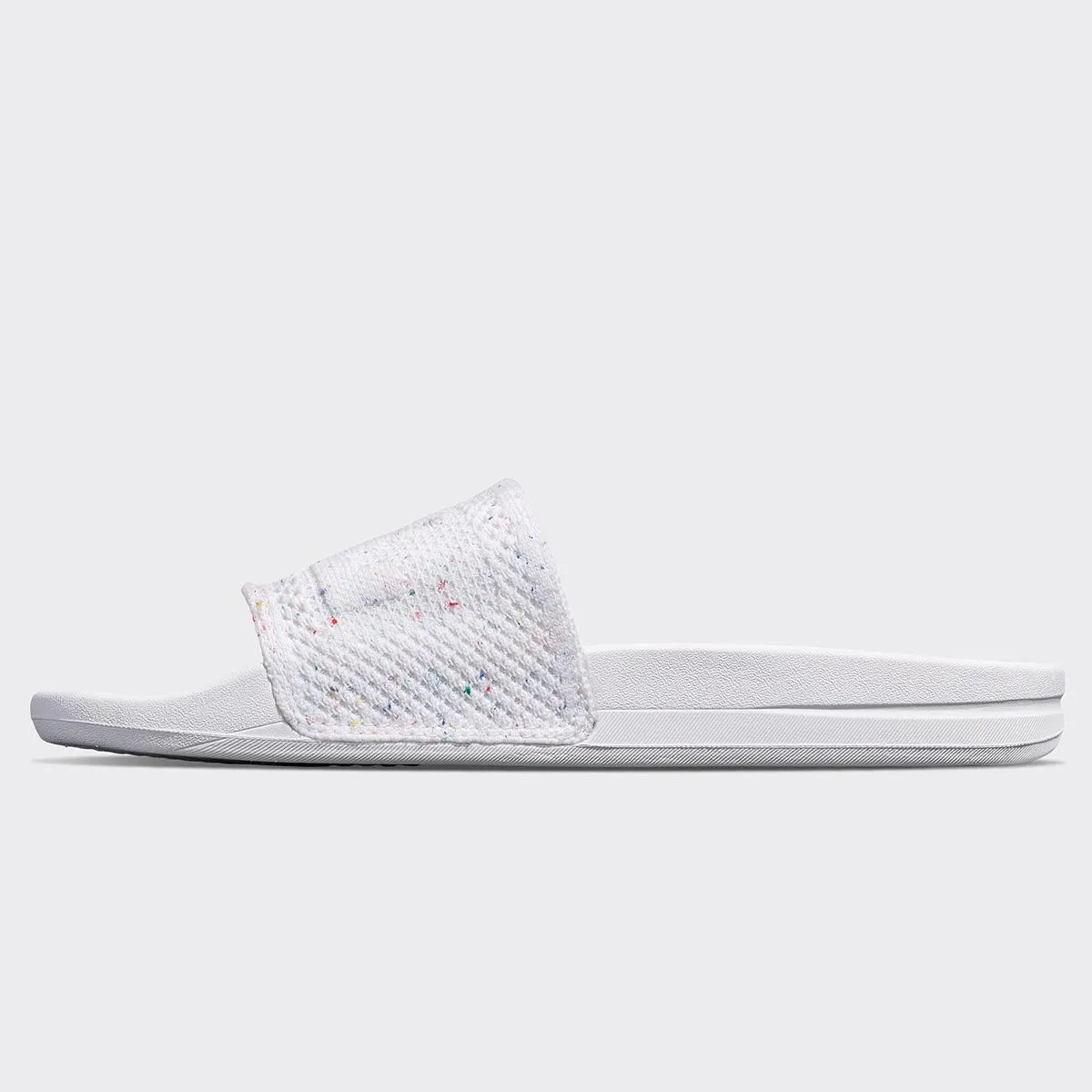 Women's Big Logo TechLoom Slide White / Confetti