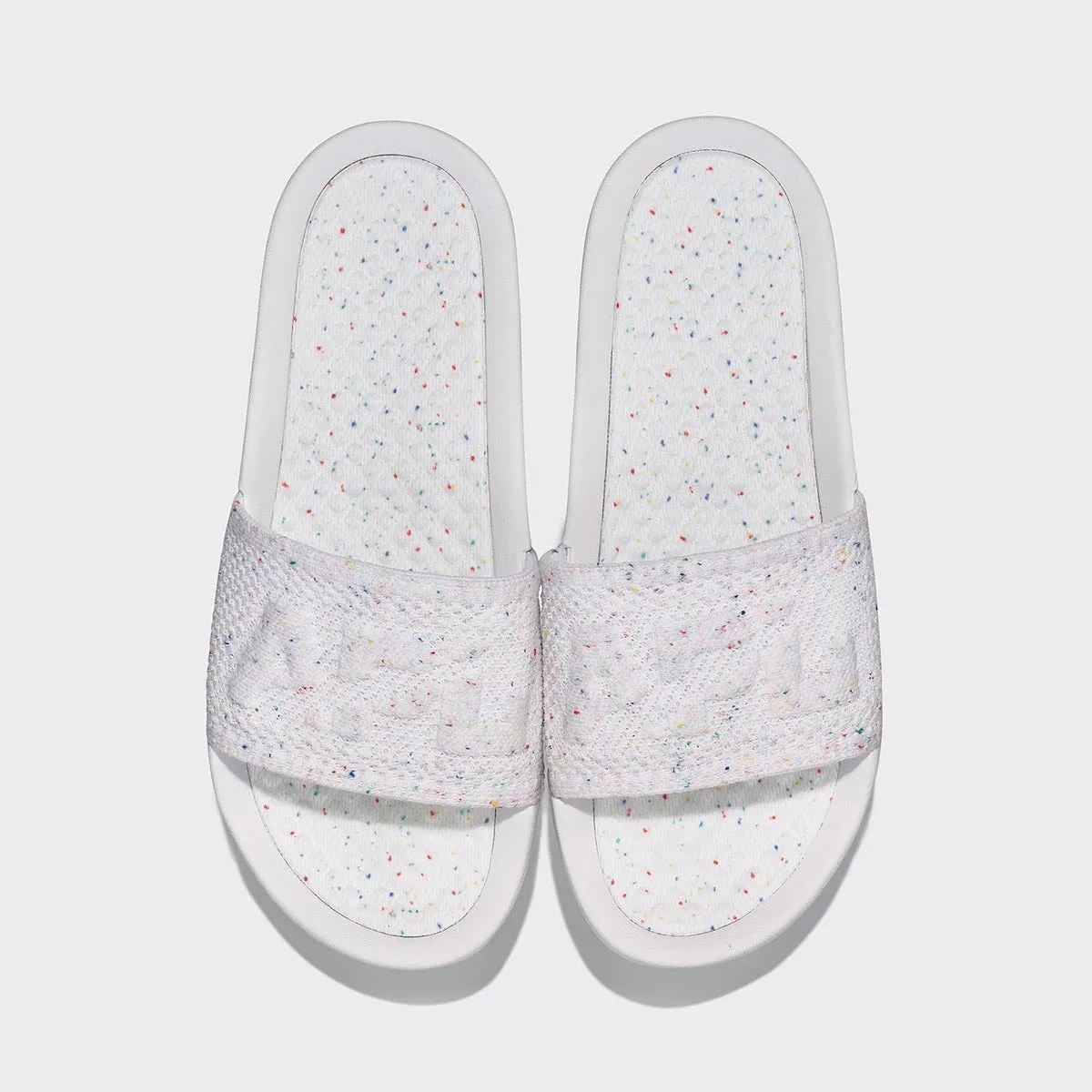 Women's Big Logo TechLoom Slide White / Confetti