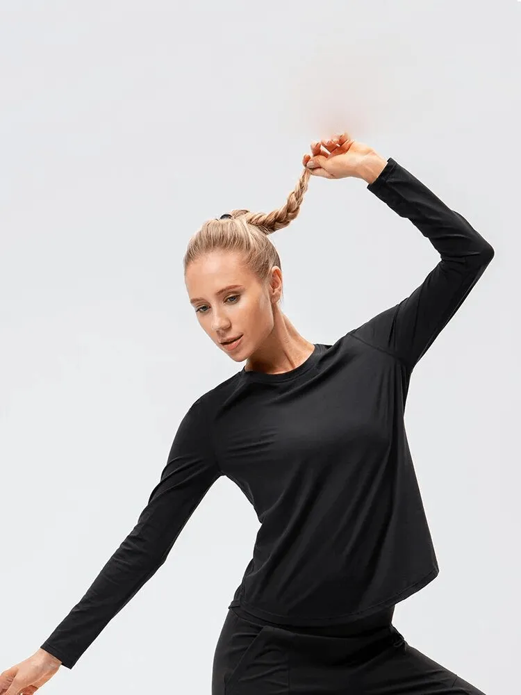 Women's Quick-Drying Loose Long-Sleeve Sports Top - SF1752