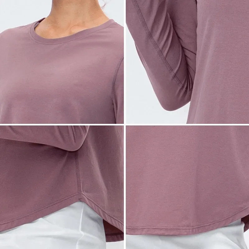 Women's Quick-Drying Loose Long-Sleeve Sports Top - SF1752