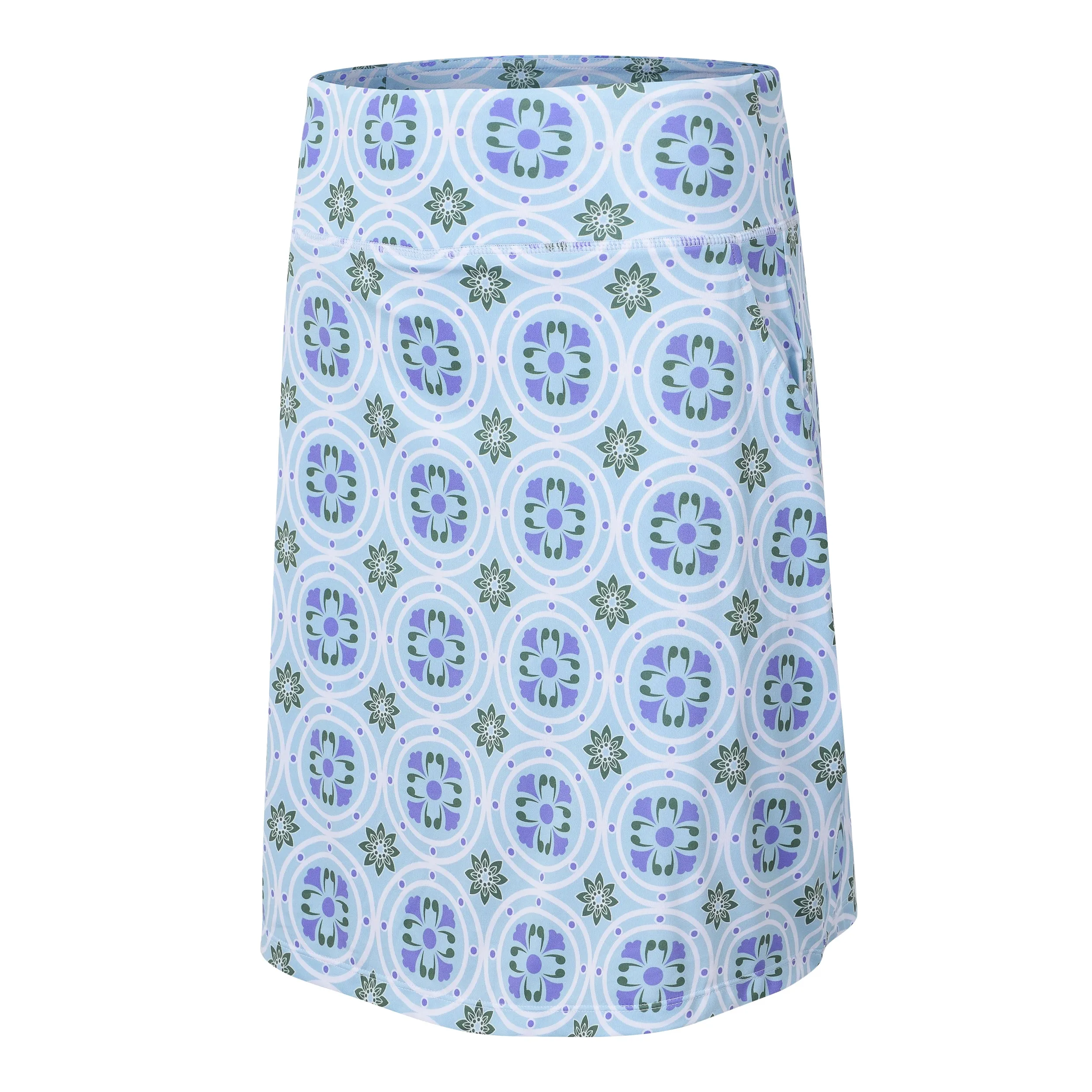 Women's summer outdoor sports pattern golf knit skirt