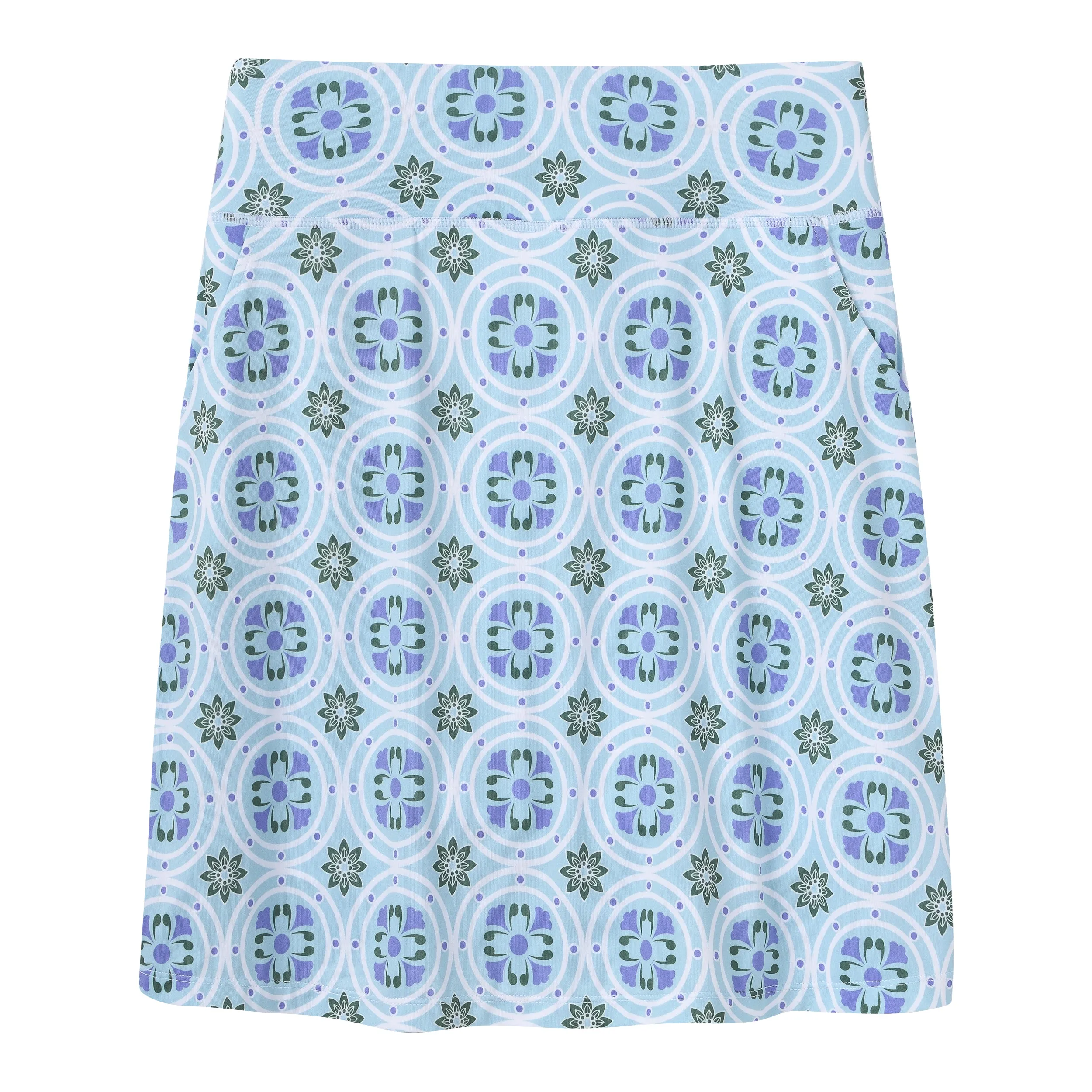 Women's summer outdoor sports pattern golf knit skirt