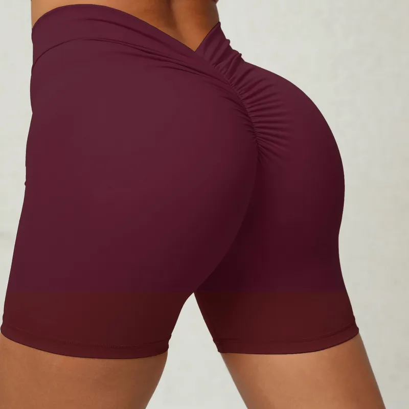 Women's Tight Elastic Solid Color Sports Shorts for Training - SF1050