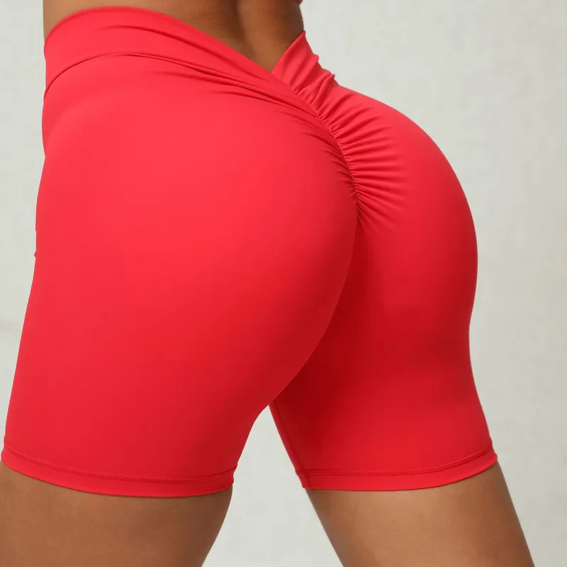 Women's Tight Elastic Solid Color Sports Shorts for Training - SF1050