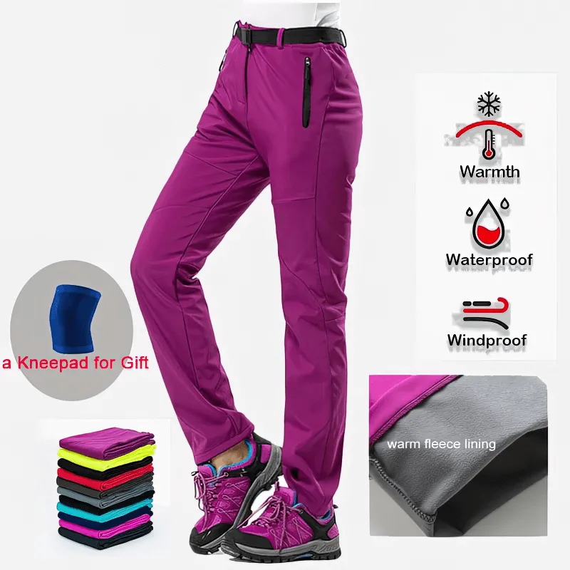 Women's Waterproof Sports Pants / Fleece Hiking Clothes - SF0705