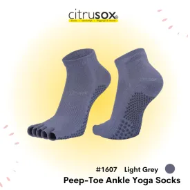 Yoga Anti-Skid Peep-Toe Ankle Barre Socks